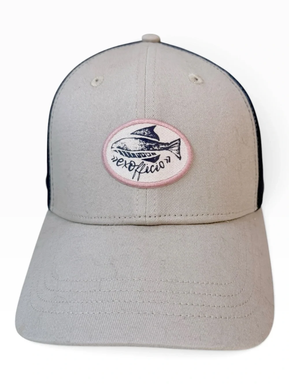 Exofficio Ball Cap with Insect Shield Protection Navy Light Grey OS